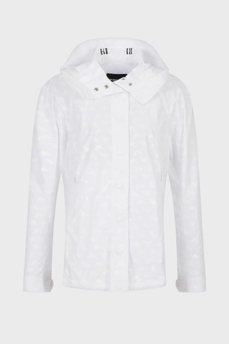 Emporio Armani Relaxed Fit Kapüşonlu Mevsimlik Bayan Mont 3R2B62 2NKZZ F105 BEYAZ - 6