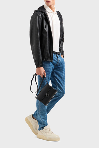 Emporio Armani Şeritli % 100 Pamuk Düğmeli Erkek Polo Yaka T Shirt EM000858 AF12955 U0003 BEYAZ - 3