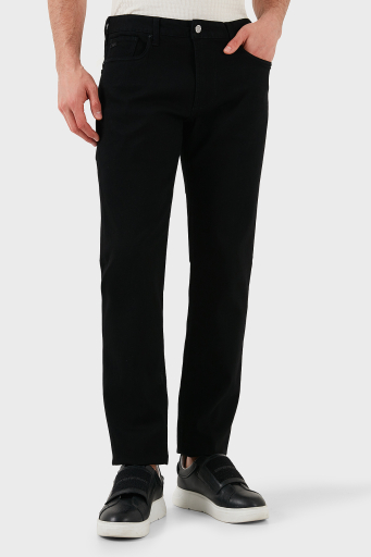 Emporio Armani Slim Fit Düşük Bel Dar Paça Jeans Erkek Kot Pantolon EM000121 AF14867 MC002 SİYAH - 1