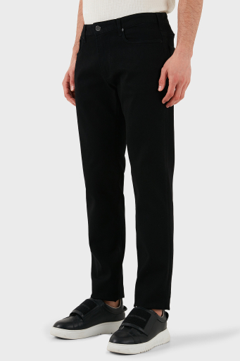 Emporio Armani Slim Fit Düşük Bel Dar Paça Jeans Erkek Kot Pantolon EM000121 AF14867 MC002 SİYAH - 5