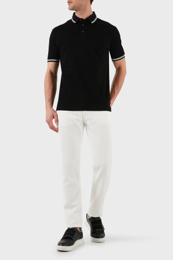 Emporio Armani Slim Fit Düşük Bel Düz Paça Jeans Erkek Kot Pantolon EM000668 AF12631 U0003 BEYAZ - 8