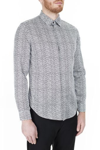 Emporio Armani Slim Fit Erkek Gömlek 3H1CL6 1NJJZ F042 BEYAZ - 3