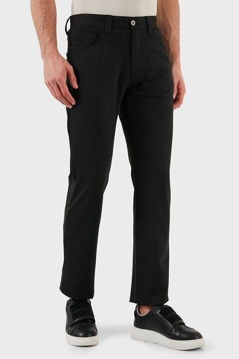 Emporio Armani Slim Fit Normal Bel Düz Paça Jeans Erkek Kot Pantolon EM001713 TE11112 U8113 ANTRASİT - 4
