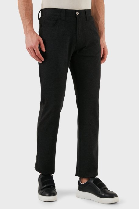 Emporio Armani Slim Fit Normal Bel Düz Paça Jeans Erkek Kot Pantolon EM001713 TE11112 U8113 ANTRASİT - 4