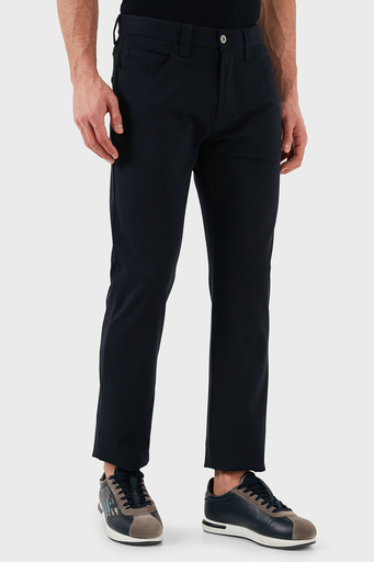 Emporio Armani Slim Fit Normal Bel Düz Paça Jeans Erkek Kot Pantolon EM001713 TE11112 UB081 LACİVERT - 6