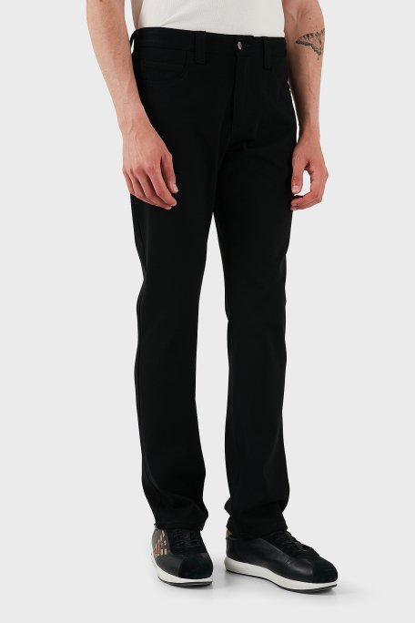 Emporio Armani Slim Fit Normal Bel Düz Paça Jeans Erkek Kot Pantolon EM001713 TE11112 UC001 SİYAH - 4