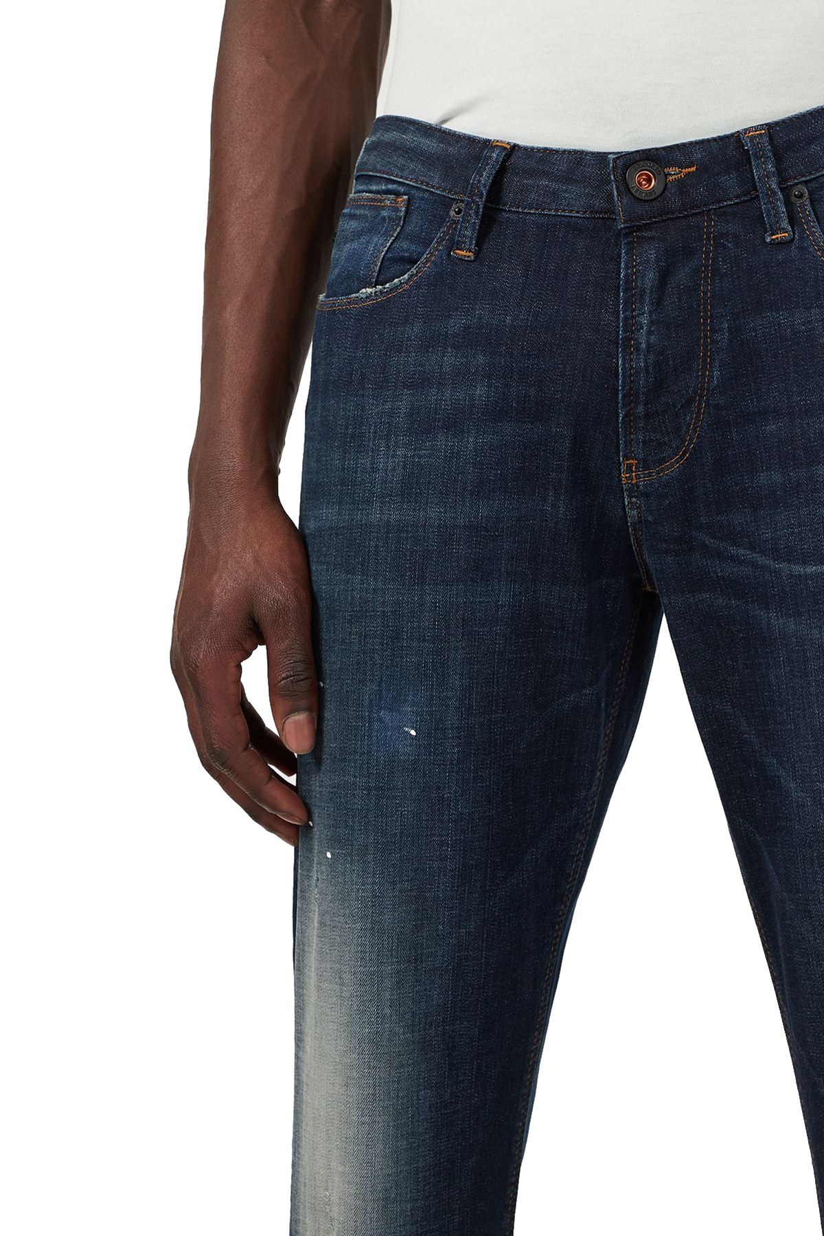 Emporio Armani Slim Fit Pamuklu J06 Jeans Erkek Kot Pantolon 3K1J06 1DY3Z 0942 LACİVERT