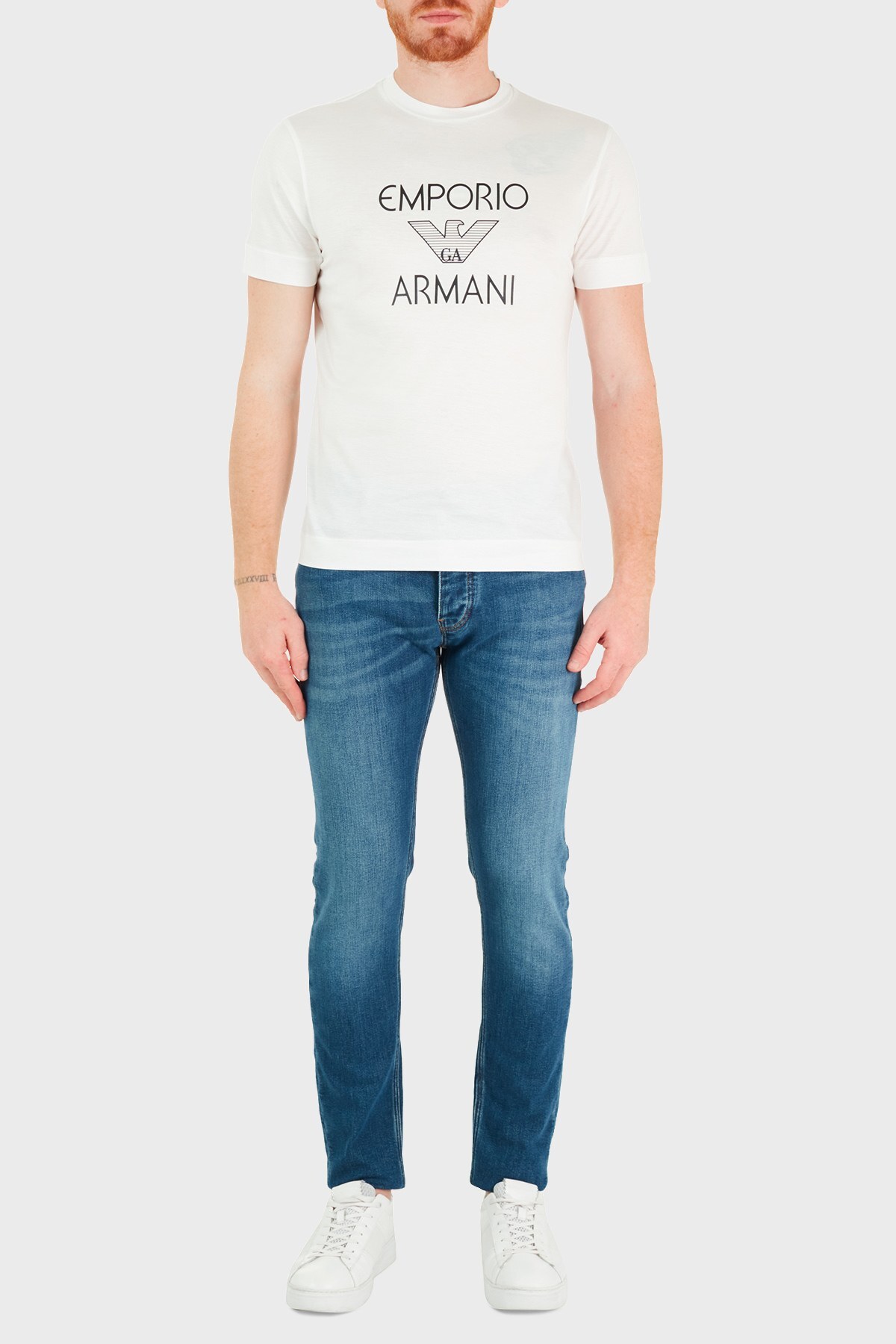 Emporio Armani Slim Fit Pamuklu J75 Jeans Erkek Kot Pantolon 3K1J75 1DX2Z 0942 LACİVERT