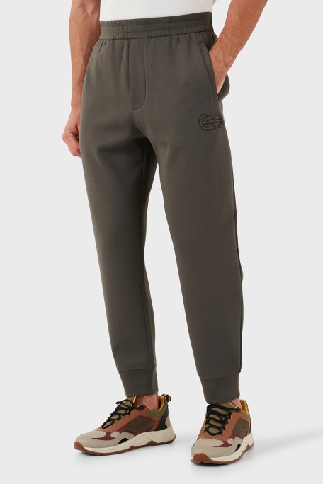 Emporio Armani Slim Fit Pamuklu Logolu Beli Lastikli Cepli Erkek Pantolon 8N1PT0 1JHSZ 06K0 HAKİ - 1