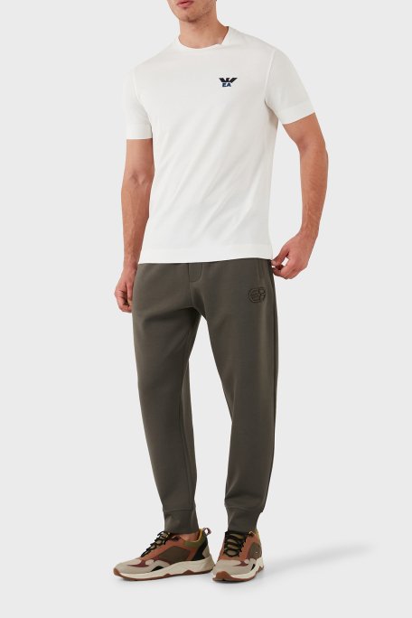 Emporio Armani Slim Fit Pamuklu Logolu Beli Lastikli Cepli Erkek Pantolon 8N1PT0 1JHSZ 06K0 HAKİ - 2