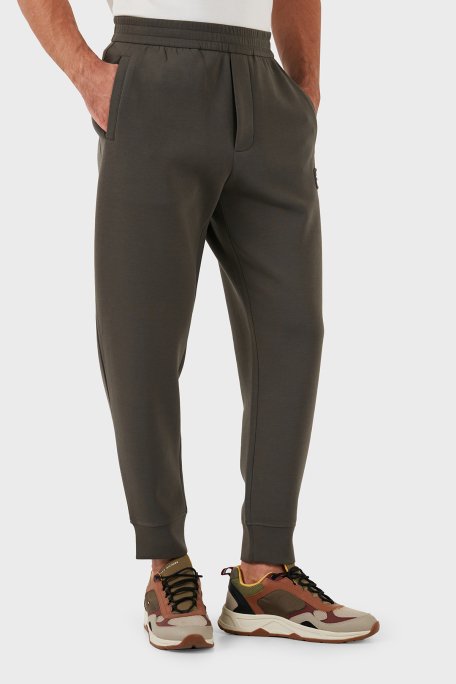 Emporio Armani Slim Fit Pamuklu Logolu Beli Lastikli Cepli Erkek Pantolon 8N1PT0 1JHSZ 06K0 HAKİ - 3