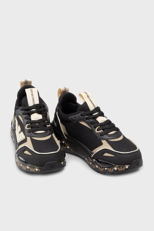 Emporio Armani - Emporio Armani Sneaker Bayan Ayakkabı S X3X126 XN029 Q495 SİYAH (1)