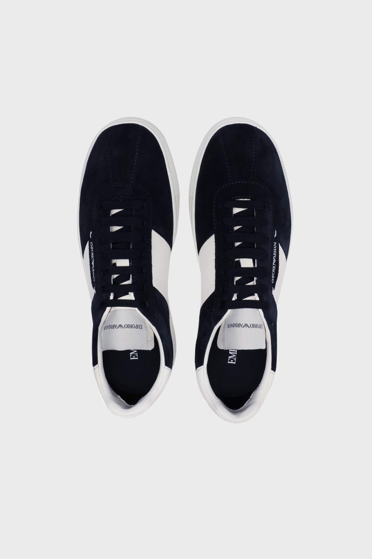 Emporio Armani Sneaker Erkek Ayakkabı S X4X541 XM692 K568 LACİVERT-BEYAZ