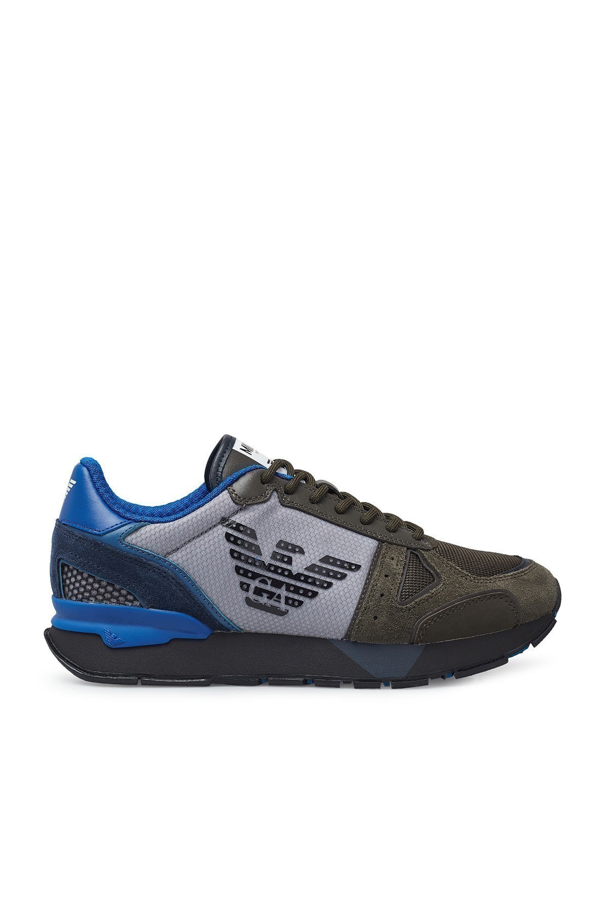 Emporio Armani Sneaker Erkek Ayakkabı X4X289 XM499 N017 KAHVE-MAVİ