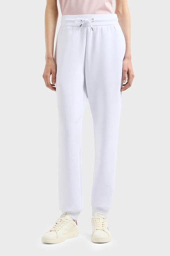 Emporio Armani Streç Pamuklu İşlemeli Comfort Fit Yüksek Bel Bayan Pantolon EW000200 AF10002 U0002 BEYAZ - 1