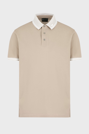 Emporio Armani Streç Pamuklu Regular Fit Düğmeli Erkek Polo Yaka T Shirt EM000852 AF12955 F6054 HAKİ - 5