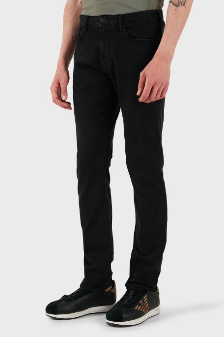 Emporio Armani Streç Pamuklu Regular Fit Normal Bel Düz Paça Jeans Erkek Kot Pantolon EM000121 AF14119 M8001 GRİ - 8