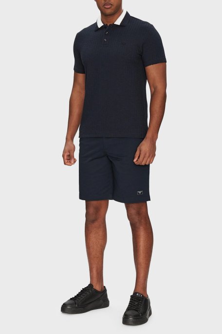 Emporio Armani Streç Pamuklu Regular Fit Normal Bel Erkek Short EM000591 AF12336 UB102 LACİVERT - 2