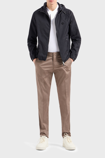 Emporio Armani Streç Pamuklu Regular Fit Yüksek Bel Düz Paça Kumaş Erkek Pantolon 8N1P15 1NJ7Z 0144 BEJ - 2