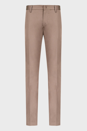 Emporio Armani Streç Pamuklu Regular Fit Yüksek Bel Düz Paça Kumaş Erkek Pantolon 8N1P15 1NJ7Z 0144 BEJ - 5