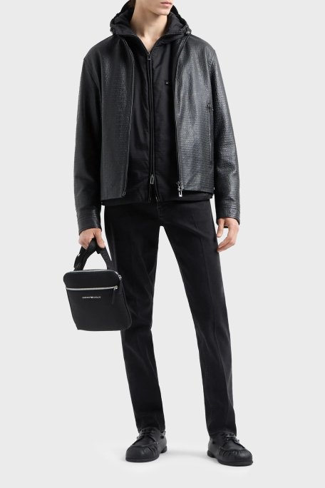 Emporio Armani Streç Pamuklu Slim Fit Düşük Bel Jeans Erkek Kot Pantolon 6D1J75 1DTMZ 0005 SİYAH - 2