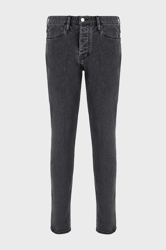 Emporio Armani Streç Pamuklu Slim Fit Düşük Bel Jeans Erkek Kot Pantolon 6D1J75 1DTPZ 0006 SİYAH - 6