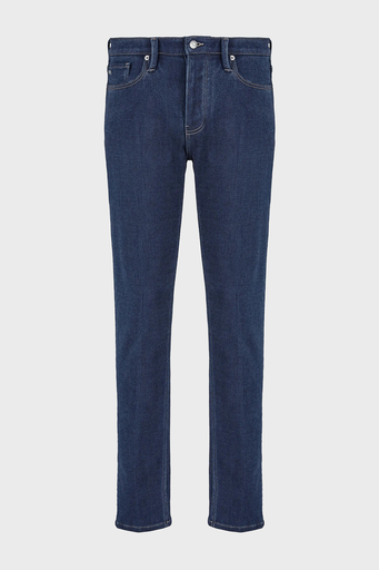 Emporio Armani Streç Pamuklu Slim Fit Normal Bel Düz Paça Jeans Erkek Kot Pantolon 6D1J75 1DTRZ 0941 LACİVERT - 5