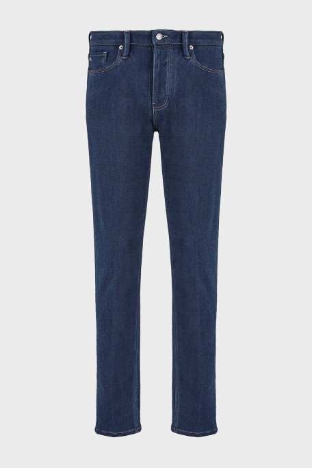 Emporio Armani Streç Pamuklu Slim Fit Normal Bel Düz Paça Jeans Erkek Kot Pantolon 6D1J75 1DTRZ 0941 LACİVERT - 5