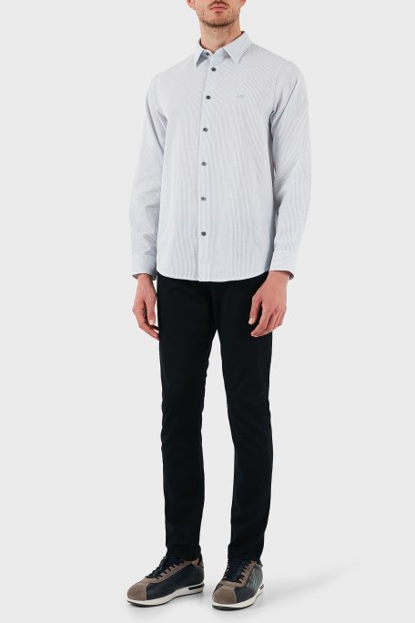 Emporio Armani Streç Pamuklu Slim Fit Normal Bel Düz Paça Jeans Erkek Kot Pantolon EM000121 AF14123 UB118 LACİVERT - 8