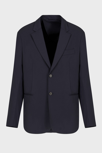 Emporio Armani Streç Regular Fit Apaş Yaka Blazer Erkek Ceket EM001012 AF10047 UB118 LACİVERT - 5