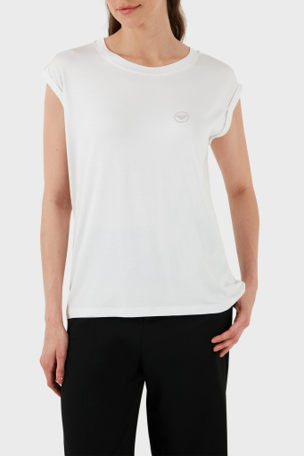 Emporio Armani Streç Regular Fit Bisiklet Yaka Bayan Atlet 164844 4R224 00010 BEYAZ - 8