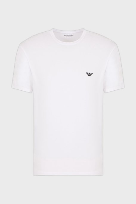 Emporio Armani Streç Slim Fit Bisiklet Yaka Erkek T Shirt EM000379 AF10783 U0002 BEYAZ - 3