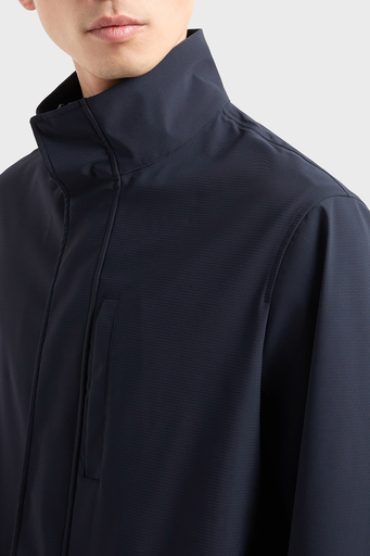 Emporio Armani Su İtici Regular Fit Rüzgar Geçirmez Dik Yaka Erkek Mont EM000839 AF13090 UB118 LACİVERT - 4