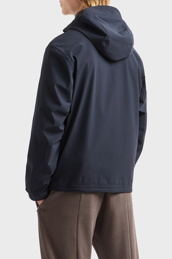 Emporio Armani Su itici Regular Fit Rüzgar Geçirmez Kapüşonlu Erkek Mont EM000818 AF13090 UB118 LACİVERT - 2