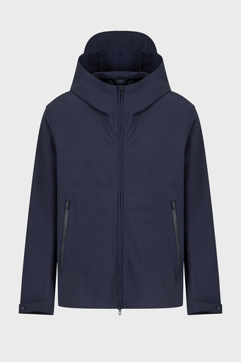 Emporio Armani Su itici Regular Fit Rüzgar Geçirmez Kapüşonlu Erkek Mont EM000818 AF13090 UB118 LACİVERT - 5