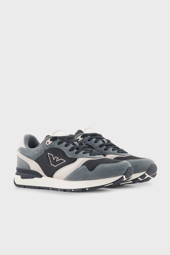 Emporio Armani Süet Sneaker Erkek Ayakkabı X4X642 XN951 T835 ANTRASİT - 2