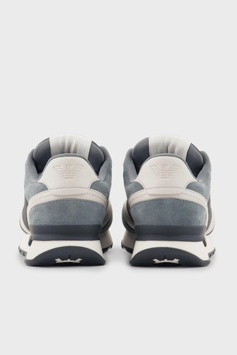 Emporio Armani Süet Sneaker Erkek Ayakkabı X4X642 XN951 T835 ANTRASİT - 4