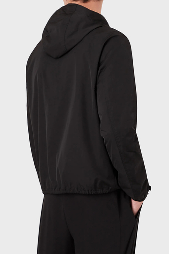 Emporio Armani Suya Dayanıklı Regular Fit Kapüşonlu Erkek Mont 8N1BQ0 1NZQZ 0999 SİYAH - 2