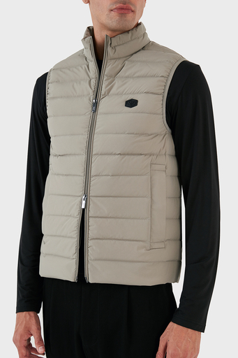 Emporio Armani Suya ve Soğuğa Dayanıklı Kuş Tüyü Dolgulu Slim Fit Erkek Yelek 8N1BQ1 1NLRZ 0643 GRİ - 3