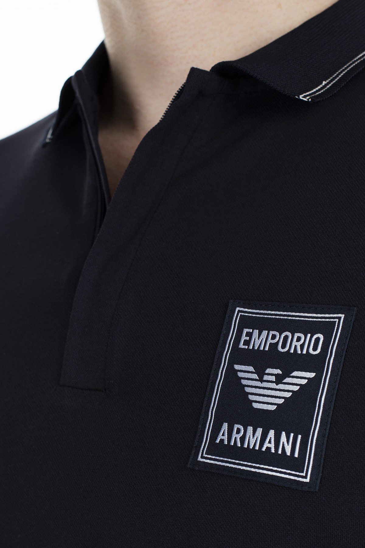 Emporio Armani T Shirt Erkek Polo 6G1FG0 1J46Z 0922 LACİVERT