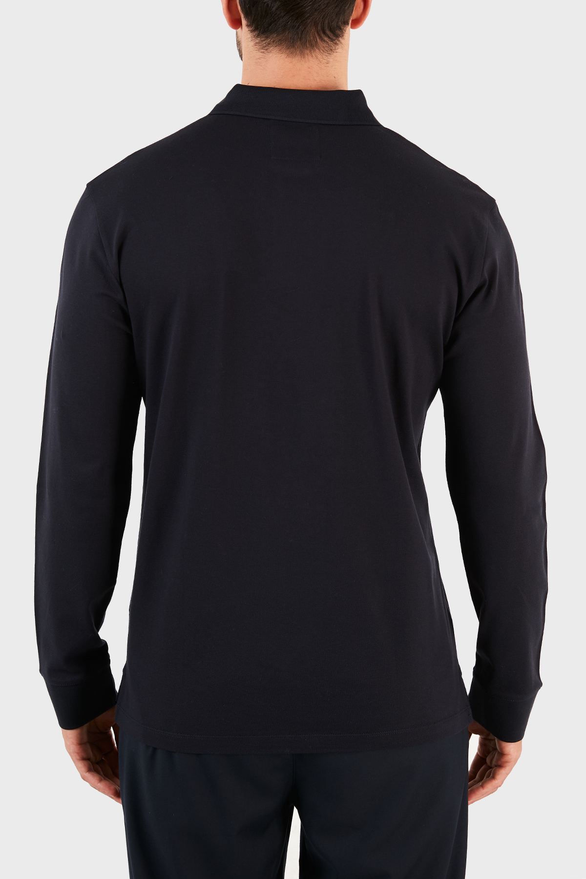 Emporio Armani % 100 Pamuk Düğmeli T Shirt Erkek Polo 8N1FQ0 1JTKZ 0920 LACİVERT