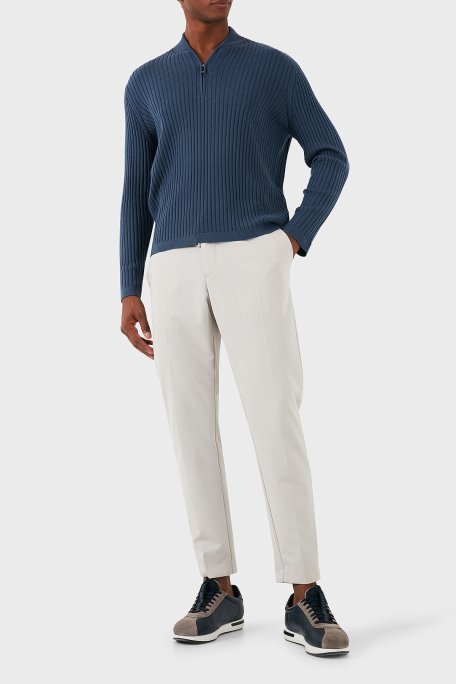 Emporio Armani Yünlü Regular Fit Kolej Yaka Dokuma Erkek Kazak 6D1MXP 1MKDZ 09T6 LACİVERT - 2