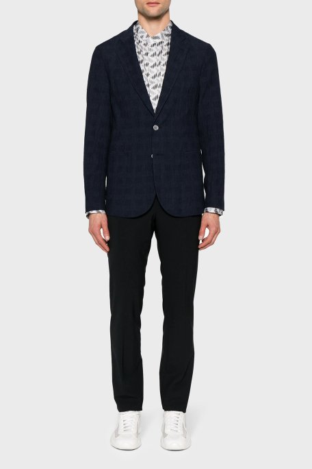 Emporio Armani Yünlü Streç Klasik Erkek Pantolon E31P68 01506 999 SİYAH - 1