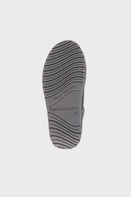 EMU Australia Stinger Micro Flatform Hakiki Deri Suya Dayanıklı Bayan Bot W13082 CHR ANTRASİT - 6