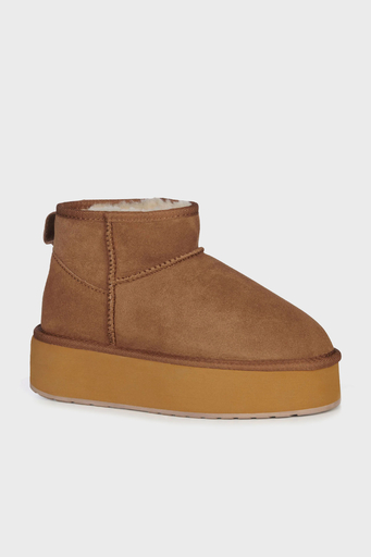 EMU Australia Stinger Micro Flatform Hakiki Deri Suya Dayanıklı Bayan Bot W13082 CST TABA - 4