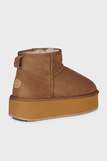 EMU Australia Stinger Micro Flatform Hakiki Deri Suya Dayanıklı Bayan Bot W13082 CST TABA - 5