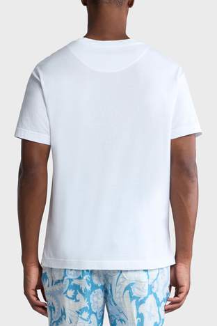 Etro - Etro % 100 Pamuk Regular Fit Bisiklet Yaka Logolu Erkek T Shirt MRMA0007 AR233 W0800 BEYAZ (1)
