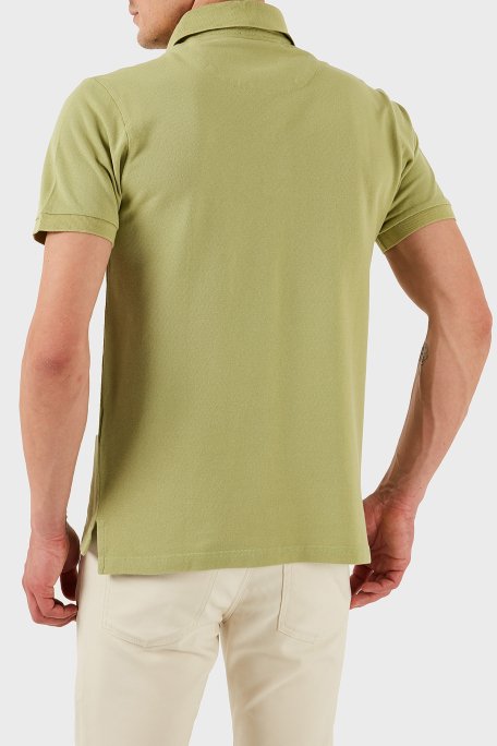 Etro % 100 Pamuk Regular Fit Düğmeli Erkek Polo Yaka T Shirt MRMD0005 AJ264 V0616 FISTIK YEŞİL - 3