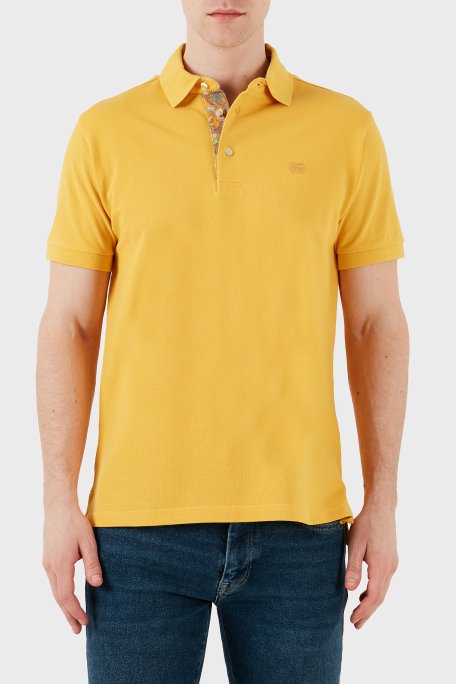 Etro % 100 Pamuk Regular Fit Düğmeli Erkek Polo Yaka T Shirt MRMD0005 AJ266 A0968 SARI - 2