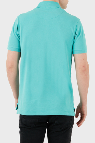 Etro - Etro % 100 Pamuk Regular Fit Düğmeli Erkek Polo Yaka T Shirt MRMD0005 AJ266 V0192 TURKUAZ (1)